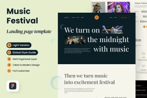 Music Festival Landing Page